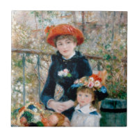 Pintura impresionista de Renoir - Dos hermanas