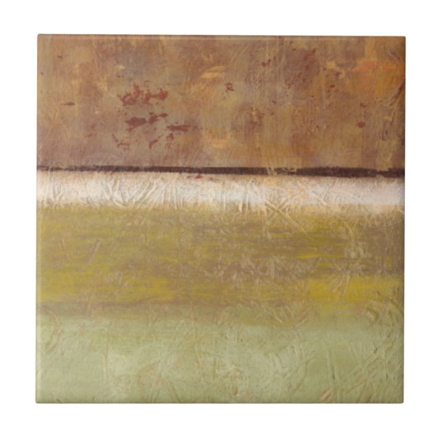 Azulejo Pintura moderna en tonos de la Tierra de Norman Wy (Frente)