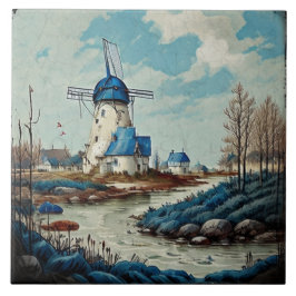 Azulejo Pintura náutica de aceite para los paisajes marino