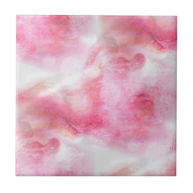 Azulejo pintura vanguardista roja de la mano del fondo del (Frente)