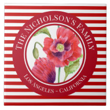 Pinturas rojas vírgenes Floral Círculo blanco