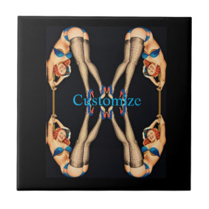 Azulejo Pinups de cosecha acrobática Thunder_Cove