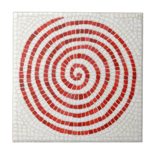 Azulejo PINWHEEL MOSAIC 4.25" Tile cerámico cuadrado