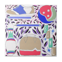 Azulejo Pinza y bolsita de arte popular inspirada en la co