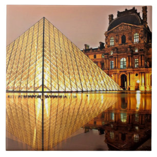 Azulejo Pirámide del Louvre, París