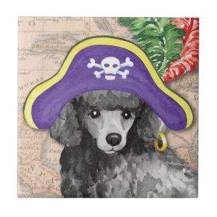 Azulejo Pirata de caniche en miniatura