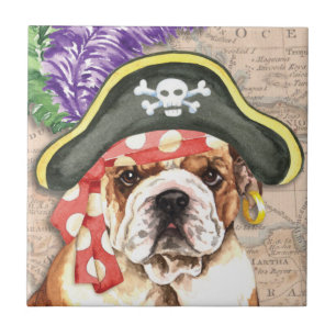 Azulejo Pirata del bulldog