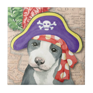 Azulejo Pirata Pit Bull Terrier