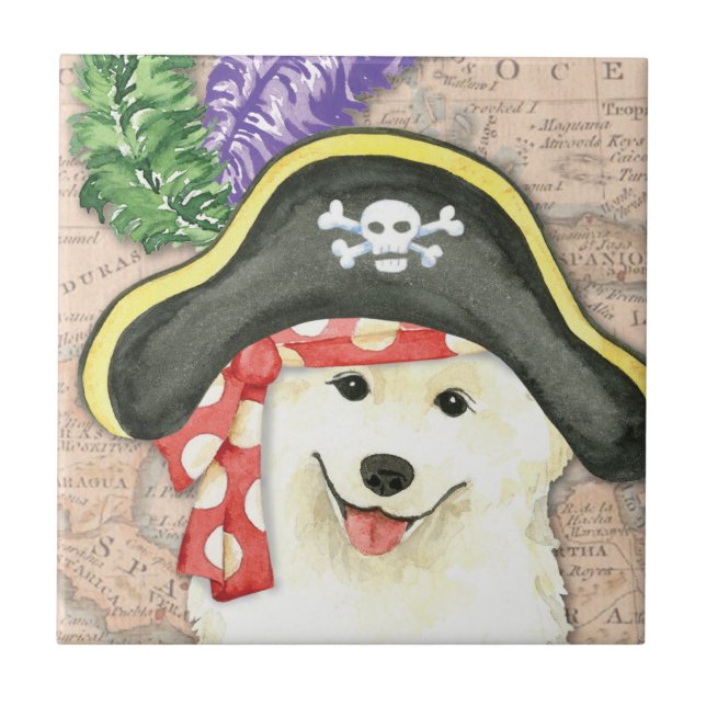 Azulejo Pirata Samoyed (Frente)