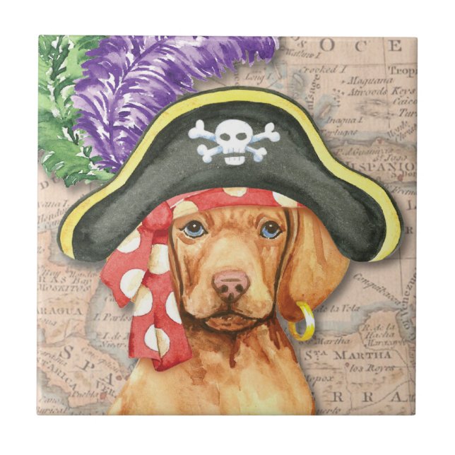 Azulejo Pirata Vizsla (Frente)