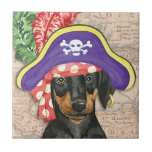Azulejo Pirate Doberman Pinscher