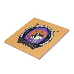 Azulejo Pirate skeleton cat Cerámica