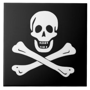 AZULEJO PIRATE SKULL Y BONOS FLAG