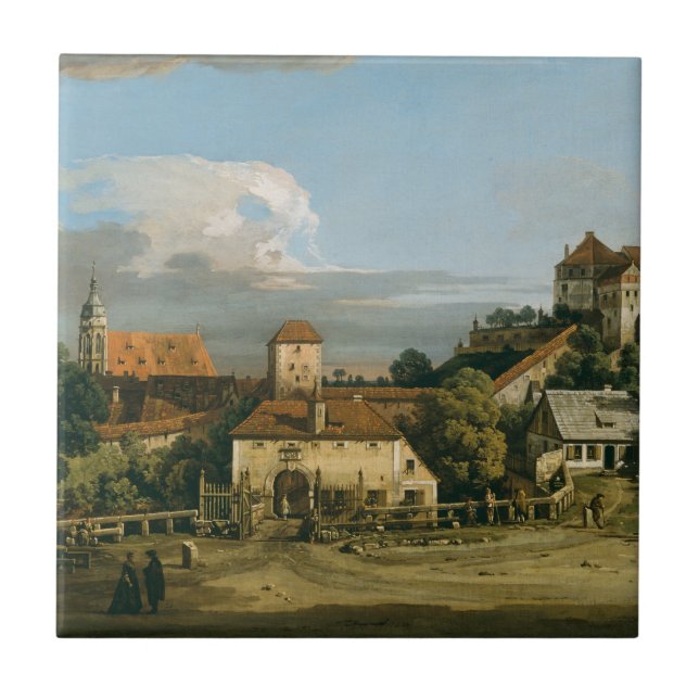 Azulejo Pirna- El Obertor del Bellotto de Bernar del Sur (Frente)