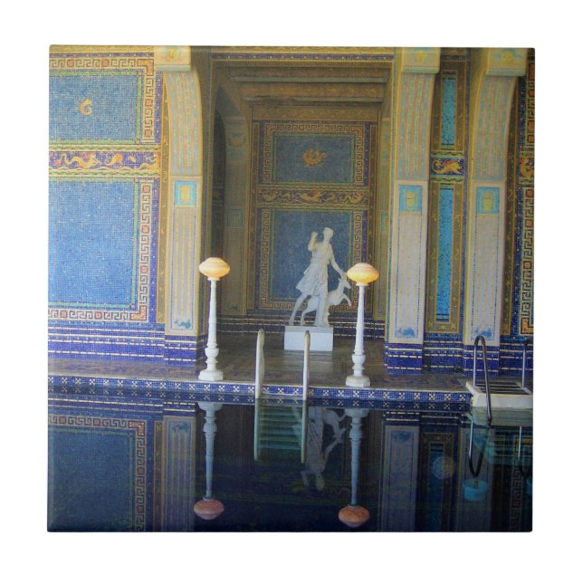 Azulejo Piscina Romana en Hearst Castle, California (Frente)