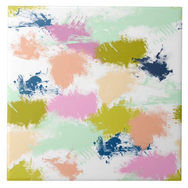 Azulejo Piscinas , pinturas de aceite (Frente)