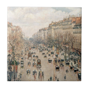 Azulejo Pissarro - Boulevard Montmartre, Sol de Tarde