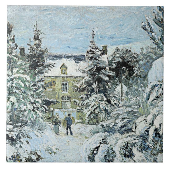 Azulejo Pissarro - Casa de Piette en Montfoucault (Frente)