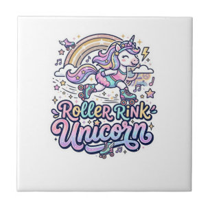 Azulejo Pista de patinaje Unicornio Unicornio Pegatina vec