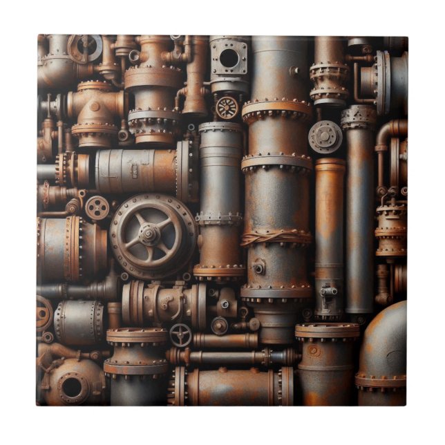 Azulejo Pistas rustas Tile cerámico (Frente)