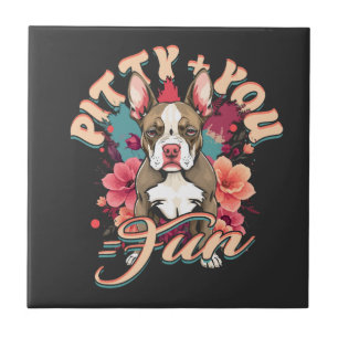 Azulejo Pitbull Pitbulls Pitty + Tú = Diversión