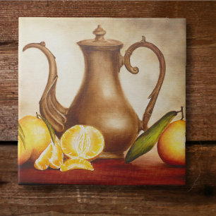 Azulejo Pitcher con Naranjas