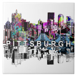 Azulejo Pittsburgh, Pennsylvania en graffiti