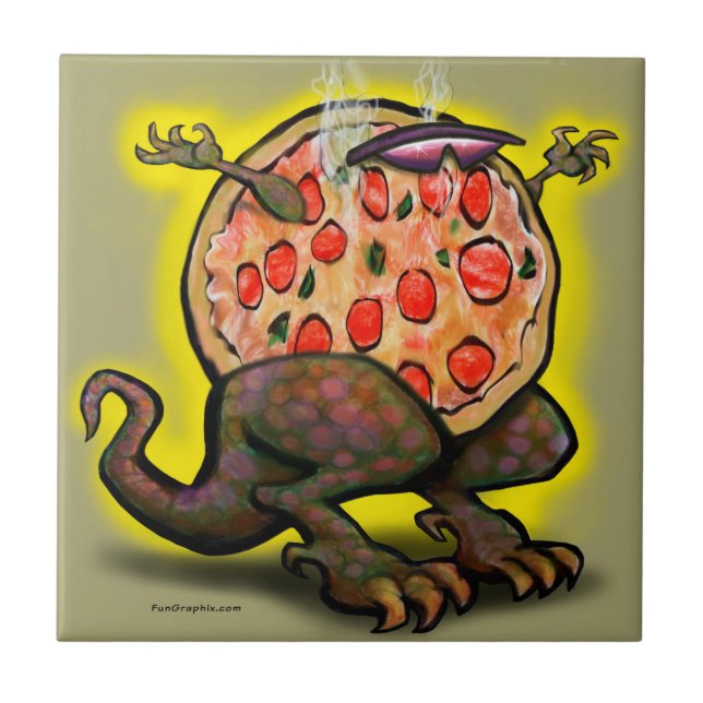 Azulejo Pizza Beast (Frente)
