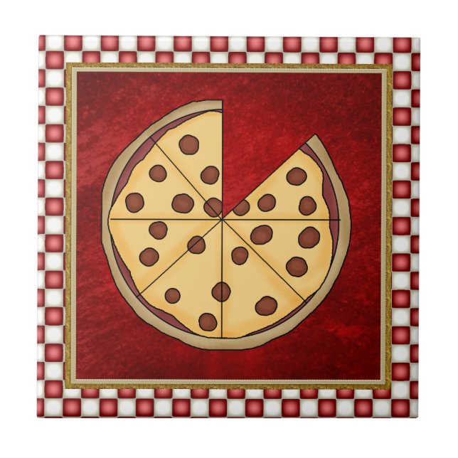 Azulejo Pizza Tile de Italia (Frente)