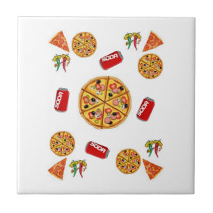 Azulejo Pizzería de mosaico cerámica