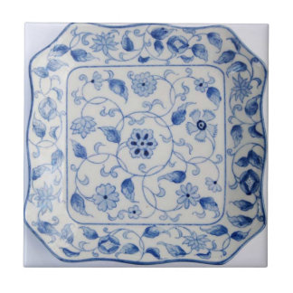 Azulejo Placa caliente de la cocina en azul y blanco