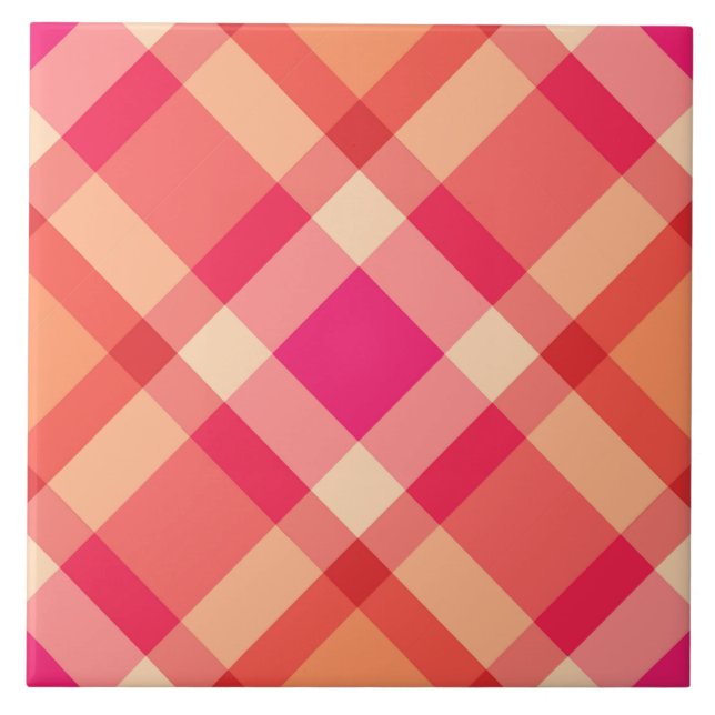Azulejo Placa de bias de mediados del siglo, Naranja, cora (Frente)
