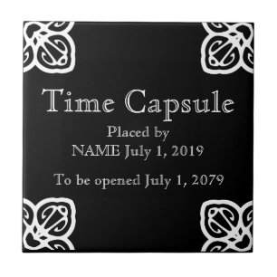 Azulejo Placa de la cápsula del tiempo - mosaico español