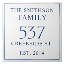 Azulejo Placa de la Casa de la Dirección establecida con f