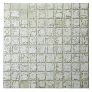 Azulejo Placa de la escritura ideográfica del templo de I
