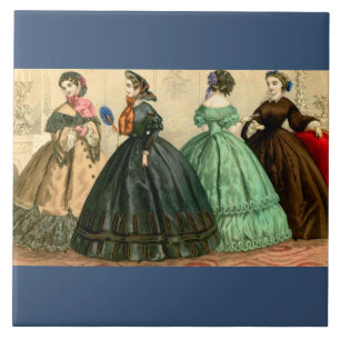 Azulejo Placa de moda alemana de 1861