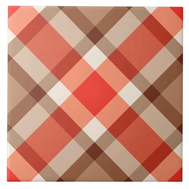 Azulejo Placa de sesenta de mediados de siglo, Naranja de  (Frente)