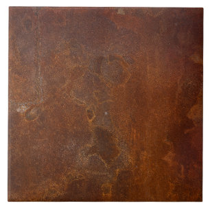 Azulejo Placa metálica industrial oxidada oscura
