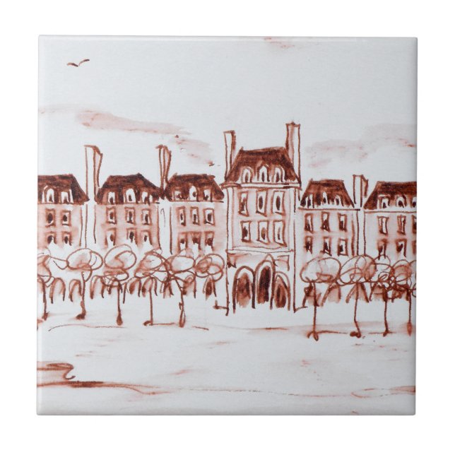 Azulejo Place des Vosges| Marais, París (Frente)