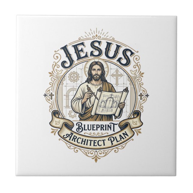 Azulejo Plan Arquitecto Jesus Blueprint Plan Arquitecto Je (Frente)