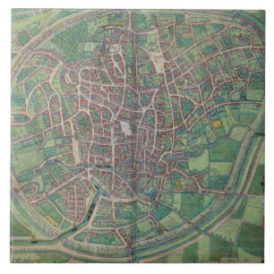 Azulejo Plan de ciudad de Bruselas, de la 'tierra de