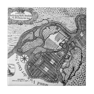 Azulejo Plan de St Petersburg