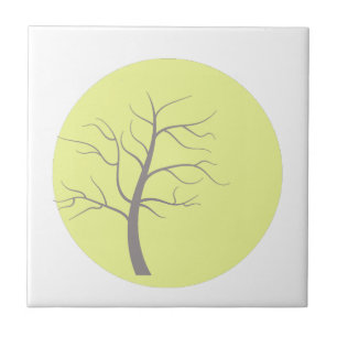 Azulejo Planeta Temático Sunny Tree Pastel Minimalismo