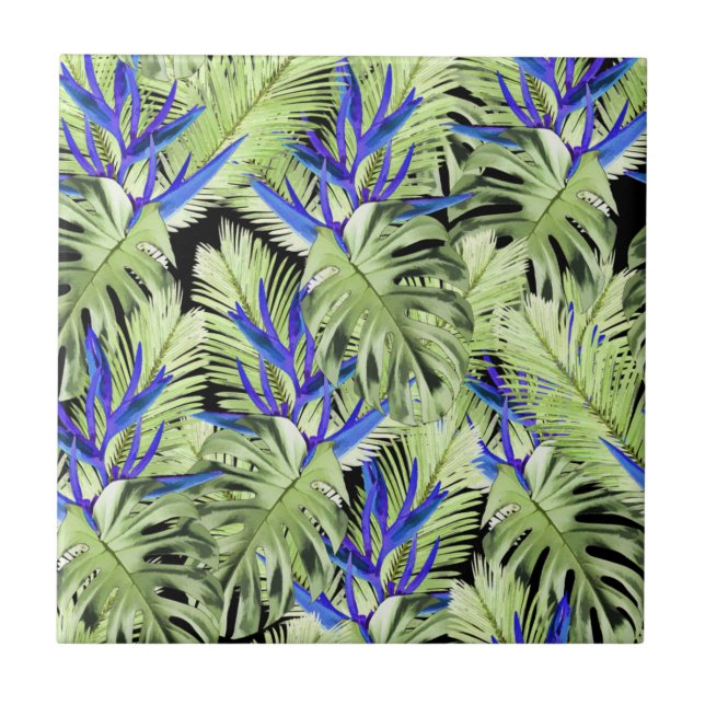 Azulejo Planta tropical 2 . (Frente)