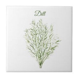 Azulejo Planta verde culinaria Dill Herb Greenery Kitchen