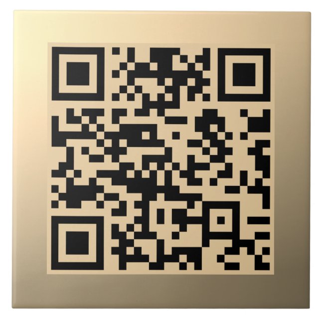 Azulejo Plantilla de código QR editable instantáneamente | (Frente)