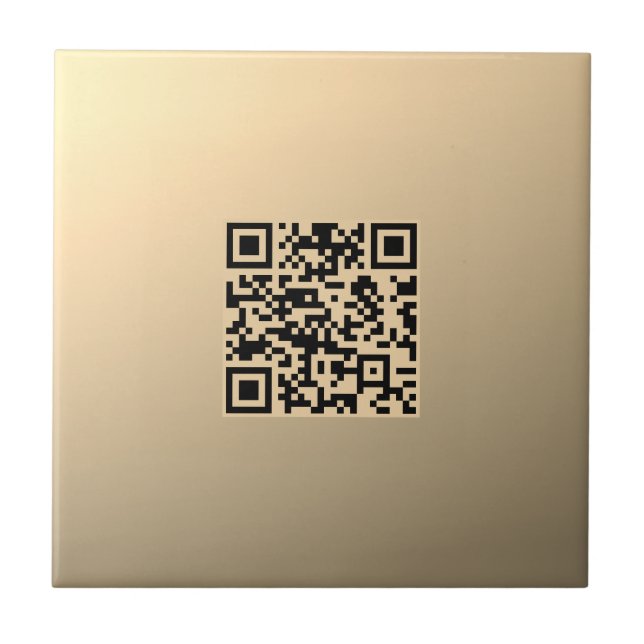 Azulejo Plantilla de código QR editable instantáneamente | (Frente)