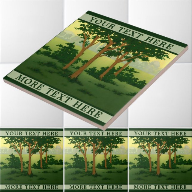 Azulejo Plantilla de frisos de bosque de estilo artesanal (Subido por el creador)