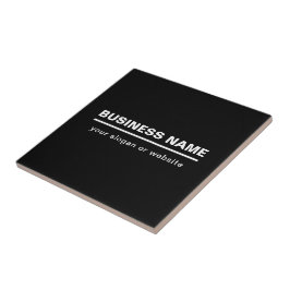 Azulejo Plantilla de nombre de negocio moderno en negrita