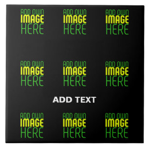 AZULEJO PLANTILLA DE TEXTO DE IMAGEN NEGRA SENCILLA EDITAB